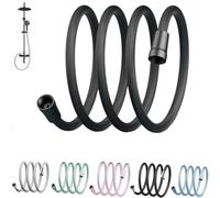 Upgraded Explosion-proof Braided Shower Hose - Anti-leak for Shower Head Attachment, Durable and Flexible for Bathtub Faucet, RV Bidet Dog Washing (1.5m,Black)