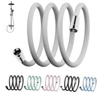 Upgraded Explosion-proof Braided Shower Hose - Anti-leak for Shower Head Attachment, Durable and Flexible for Bathtub Faucet, RV Bidet Dog Washing (1.5m,White)