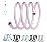 Upgraded Explosion-proof Braided Shower Hose - Anti-leak for Shower Head Attachment, Durable and Flexible for Bathtub Faucet, RV Bidet Dog Washing (1.5m,Pink)