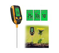 Upgraded Four In One Soil Ph Meter (s1), Soil Hygrometer with Light/ph/temperature, Digital Plant Thermometer Test, Hygrometer Lamps for Gardening, Ag