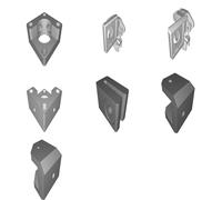 Upgraded Parts Set for V-King Pro 3D Printer - Motor Mounts & Belt Locks
