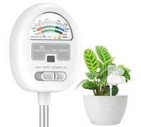 [Upgraded] Soil Moisture Meter, 4-in-1 Soil pH Tester, Moisture/Light/Nutrients/pH Meter for Gardening, Lawn, Farming, Indoor & Outdoor Plants Use, No Batteries Required, Gifts for Plants Lover