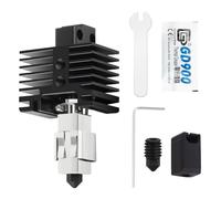 Upgraded TZ2.0 Version High Flow and High Temp Hotend with Hardened Steel Nozzle,Bi-metal Heatbreak and Silicone Sock Compatible with Bambu Lab X1,X1-Carbon Combo,P1P,P1S 3D Printer-Wires NOT Included