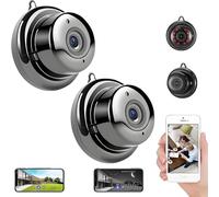 Upgraded Ultra-Invisible No-Plug Camera, Invisible Mini Spy Camera Wireless,Smart WiFi Home Security Monitor, App Remote Viewing,HD 1080p,Night Vision for Children Pets the Elderly & Courtyards (2PCS)
