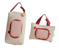 Upgrades - Borsa da appendere per bambini, in cotone e lino, accessorio di grandi dimensioni, per passeggiate e gite dei genitori, Rosso 1