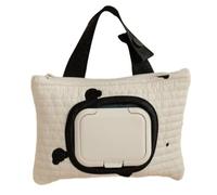 Upgrades Ricamo Baby Case Hanging Wet Wipe Bag Cotone Lino Accessorio di Grandi Dimensioni per i Genitori