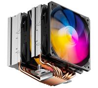 upHere ARGB Dissipatore CPU, 6 Tubi di Calore CPU Air Cooler, Raffreddatore CPU ad Torre Doppia, Ventola Doppia ARGB 120mm PWM, Intel LGA 2011/2066(X79/X99) e AMD AM4/AM5 Compatibile, D6SEC