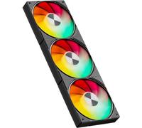 upHere gaming U3KC3 All-in-One Ventole PC ARGB, Low Noise 4-Pin PWM Ventilatore 120mm, High Performance 1650RPM Hydraulic Bearing Ventola Raffreddamento, 25dB(A) Quiet Fan for PC Case CPU Cooling-Nero