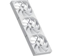 upHere gaming U3T3 All-in-One Ventole PC, Low Noise 4-Pin PWM Ventilatore 120mm, High Performance 1650RPM Hydraulic Bearing Ventola Raffreddamento, 25dB(A) Quiet Fan for PC Case CPU Cooling-Bianco