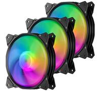 upHere Ventola da 120 mm 3PIN con flusso d'aria ad alto rumore LED arcobaleno per raffreddamento del computer, dispositivo di raffreddamento della CPU, PF120CF3-3