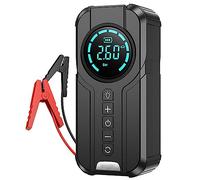UPIKIT Caricabatteria per Auto con Avviamento di Emergenza 10400 mAh,Alimentatore Booster per Batteria Automatica, 12v 1a,Impermeabile + Luce di Emergenza a LED,Adatto per Auto/Camion/Moto