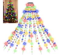 Uping Luci Albero di Natale a Cascata 400 Led 2mx20 Fili Mantello Luci Natale Esterno Interno Colorate Decorazioni Natalizie Funzione Timer