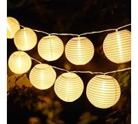 Uping Luci Led a Batteria Catena Luminosa Esterno Lucine Led Decorative Interni 20 Lanterne 3,8M Decorazioni Balcone Giardino Camera da Letto (Bianco Caldo)