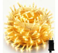 Uping Luci Natale Esterno Luci Albero di Natale Interno 300 LED 30M Catena Luminosa Bianco Caldo Lucine Decorazioni Natalizie Casa Giardino