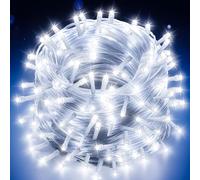 Uping Luci Natale Esterno Luci Albero di Natale Interno 500 LED 50M Catena Luminosa Bianco Freddo Lucine Decorazioni Natalizie Funzione Timer