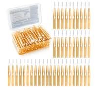 UPIQNG 60PCS Morbido Stuzzicadenti Ricarica Spazzolino Interdentale Push-Pull Tipo Strumento di Pulizia Denti Testa Filo Interdentale Orale Spazzola per l'igiene dentale per le parentesi graffe