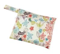 UPIQNG Borsa per assorbenti igienici, borsa porta assorbenti mestruali, impermeabile, borsa per assorbenti, mini borsa portatile con cerniera, per donne e ragazze (fiori)