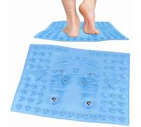 UPIQNG Tappetino massaggiante per piedi, strumento per agopressione, per agopressione, cuscino per agopressione, cuscino per agopressione, massaggiatore per riflessologia shiatsu (blu)