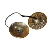 UPKOCH 1 Paio tocca il campanello meditazione acciaio campana del piatto in rame rintocchi di cembali rintocchi di piatti di rame strumento a percussione campana dei cembali D'oro