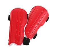 UPKOCH 1 Parastinchi Calcio per Protettori Polpacci Regolabili Design Traspirante con Protezione per Giovanili Colore Rosso