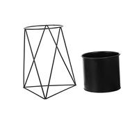 UPKOCH 1 Pz Portafiori in Ferro The Office uffizi vasi Piante Stand per Piante Pianta in pentola Interna Chiuso Arredamento per la casa Supporto per vasi di Fiori Ferro da Stiro Black