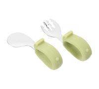 UPKOCH 1 Set Cucchiai e Forchette Per Cestino Spuntino Piatto Cucina Delle Pinze Tazza Per Snack Per Elementi Vassoio Cibo Acciaio Inossidabile 304 Green
