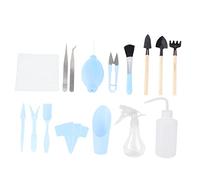UPKOCH 1 Set Da 16 Pezzi Set Di Attrezzi Da Giardino Righello Per Piantare Pala Mano Notizia in Anticipo Piccolo Giardinaggio Mini Utensili Forniture Kit Blu Ferro Da Stiro Colore Casuale