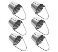 UPKOCH 1 Set Di Secchio Cose in Miniatura Per La Casa Delle Bambole Bambola Giocare Toys for Home Decor Mini Secchio Minuscolo Contenitore Ferro Da Stiro Silver 6 Pezzi