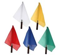UPKOCH 1 Set Flag Del Segnale Della Bandiera Dell'arbitro Sport Guardalinee Gare Di Atletica Leggera Che Comandano Bandiere Attrezzature Per Arbitri Di Pallavolo 5 Pezzi