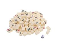 UPKOCH 1 Set Mini Mahjong Oggetto Di Gioco Da Viaggio Giochi Cinesi Mahjong Majiang All'aperto Mini Elementi Essenziali Da Viaggio Resina