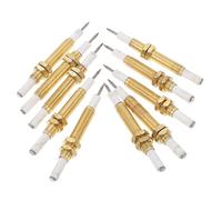 UPKOCH 1 Set Perno di Accensione con Manicotto in Rame Gas Accenditore Elettrodi Accendi Barbecue Asta di Accensione d'oro 10 Pezzi