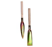 UPKOCH 1 Set Strumento Di Pala Di Fiori Vanga Pianta Piccolo Strumenti Da Giardinaggio Strumento Di Diserbo Utensili Pale Per Scavare Piante Paletta Mano Acciaio Al Manganese 2 Pezzi