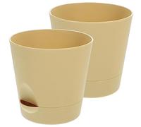 UPKOCH 1 Set Vaso da Fiori Automatico Che assorbe l'acqua fioriera con drenaggio se Stesso Vaso per l'assorbimento dell'Acqua delle Piante fioriera autoirrigante plastica