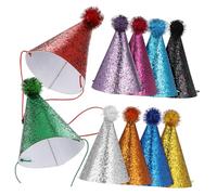 UPKOCH 10 Pezzi Cappello A Tre Punte Cappello Per Il Primo Compleanno Cappello Per Feste Cappelli Per Adulti Per Feste Cappello A Cono Tricorno Cappello Per Cappello Per Compleanno