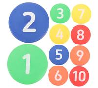 UPKOCH 10 Pezzi Dischi Allenamento per Calcio Marcatori TPR Antiscivolo per Allenamenti Strumenti Calcio per Pratiche e Preparazione Colore Casuale