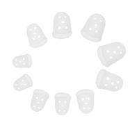 UPKOCH 10 pezzi Proteggi Dita Kalimba in Silicone Trasparente Morbidi e Flessibili Copri per Pratica Prolungata Antiscivolo e Leggeri per Esercizi