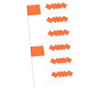 UPKOCH 100 pezzi Bandiere Segnaletiche Arancioni per Irrigazione e Bandiere Piccole per Marcatura Sprinkler e Segnaposto Resistenti e Visibili per Cortile e Utility