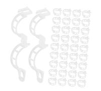 UPKOCH 100 Pezzi Clip da in Plastica Trasparente per Piante Rampicanti Supporto Resistente AI UV per Pomodori e Verdure Facili da Installare Attrezzi per Balconi e Spazi