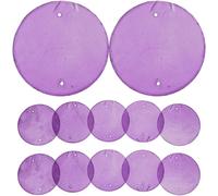 UPKOCH 100 Pezzi di Conchiglie Naturali Rotonde da 50Mm Foro Doppio Ciondoli Piatti per Acchiappasogni e Gioielli Fai da Te Accessori per Decorazioni Natalizie e Artigianato Creativo