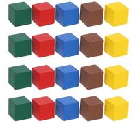UPKOCH 100 pezzi di pezzi da gioco da tavolo: cubi di legno 1x1 cm, pedine di ricambio per scacchiera da gioco colorata, strategia tradizionale, componenti per scacchi.