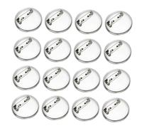 UPKOCH 100 pezzi Dischetti Rotondi per Spille Fai da Te Accessori Bigiotteria Leggeri in Lega per Creazioni Personalizzate Spille Portanome e Distintivi Artigianali