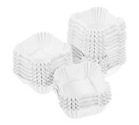 UPKOCH 1000 pirottini bianchi per cupcake, pirottini quadrati per carta da forno, pirottini per cupcake, in qualità alimentare, grasso
