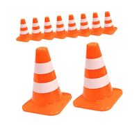 UPKOCH 10pezzi Coni Stradali Miniature per Educazione e Gioco Accessori per Paesaggi e Fotografia Colori Vivaci e Leggeri per Insegnare Le Regole del Traffico Ai
