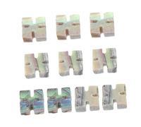 UPKOCH 10pezzi Intarsi Abalone Naturale Per Chitarra e Mandolino Colore Naturale Materiale Autentico Per Intarsi