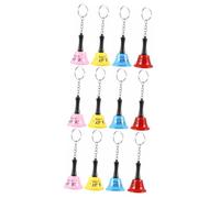 UPKOCH 12pezzi Delicate Hand Bell Keychain Small Key Chains for Stylish Accessories and Early Education Play