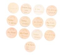 UPKOCH 13 Biglietti Commemorativi Per La Nascita Del Bambino - Biglietti Per Il Mese Di Nascita Creativi Lisci in Materiale Edizione Britannica