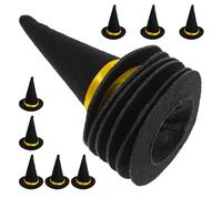 UPKOCH 14 Mini Cappelli da Strega in Feltro Nero 4 CM per Decorazioni Fai da Te Bomboniere e Decorazioni per Casa delle Bambole Accessori per Festa di Halloween e Decorazione Bottiglie