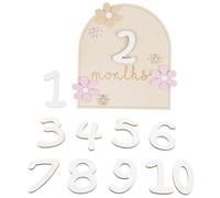 UPKOCH 1set Dischi Legno Per Del Bebè Decorativi Per Foto Di Crescita Per Nuovi Genitori Design Chic e Memorabile Registrazione Dei Momenti Speciali Del Anno