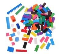UPKOCH 1set Domini Legno Per Ragazzo Ragazza Gioco Educativo Per Sviluppo Creativo e Divertimento Famiglia Con Design Sicuro e Superficie Liscia