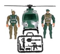 UPKOCH 1set Giocattoli Militari Con Elicottero Per Modelli Di Soldatini Scene Di Guerra e Veicoli Sicura Di Compleanno Educativo Per Sviluppare Creatività e Immaginazione